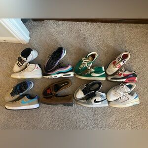Jordan’s, Nike Air Max, Nike Blazer, Loafers, Sneakers Bundle